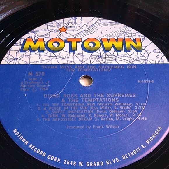 Diana Ross Join The Temptations & The Supremes Colorful Album Cover Art - Picture 11 of 11